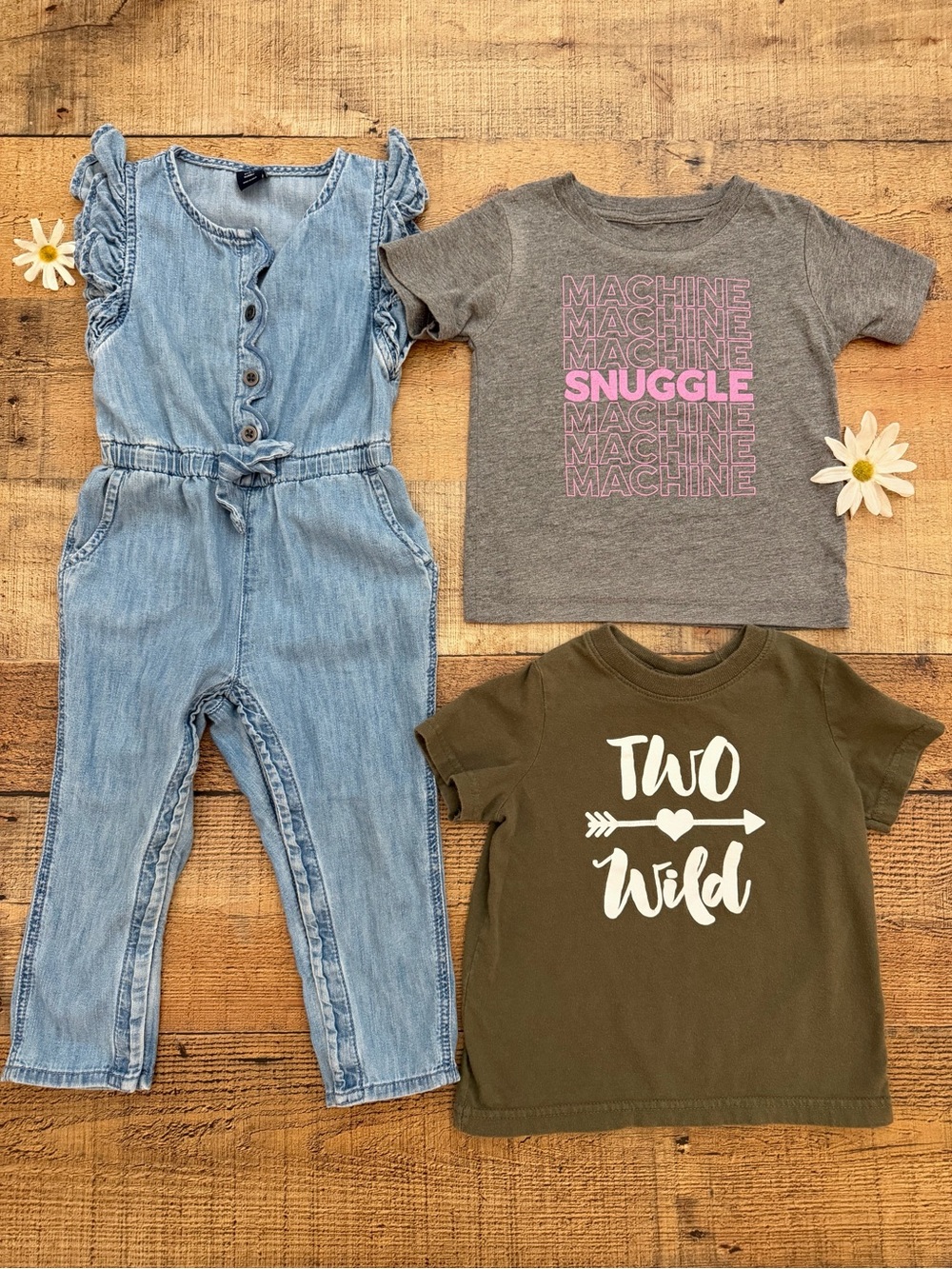 Jumpsuit + 2 Toddler Tees GAP BABY Jumpsuit, 2 Graphic Toddler Tees